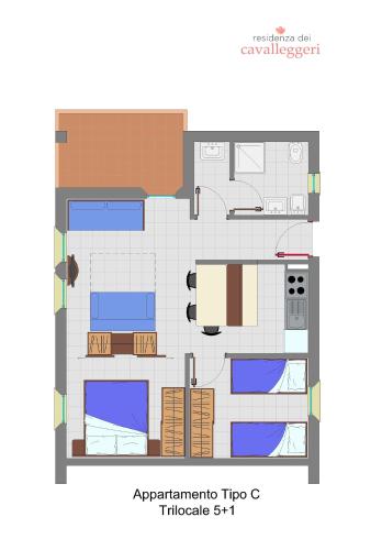 Κάτοψη του Residenza dei Cavalleggeri