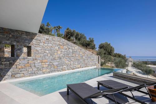 Villa Avgi with private pool and sea view