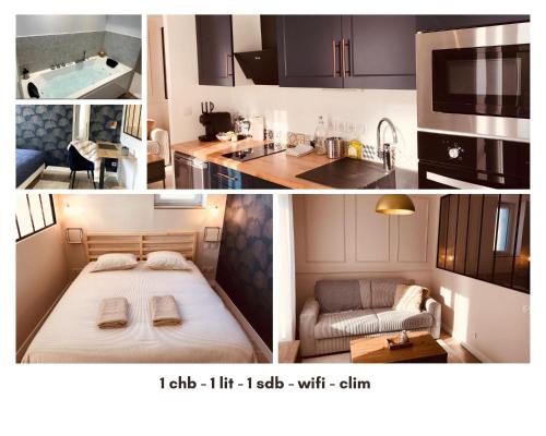 Charmant Studio Balneo wifi clim borne electrique