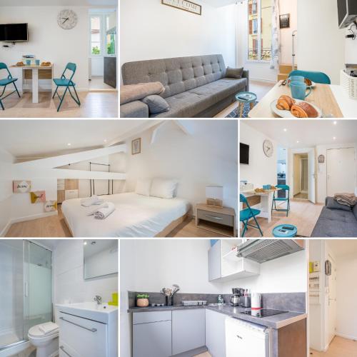 Køkken eller tekøkken på Blue Escape Nice