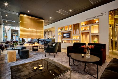 Posezení v ubytování KUST Hotell & SPA