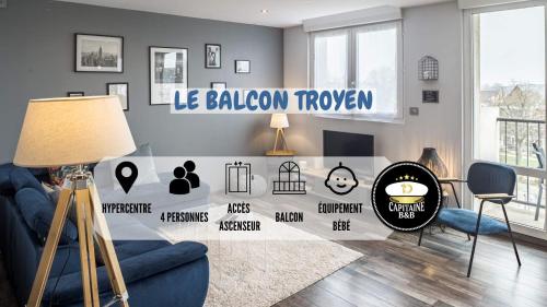 Le Balcon Troyen - Proche Hypercentre - 4 Pers.