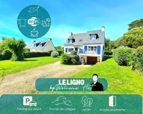 Le Ligno, Maison Néo-bretonne mer et plages