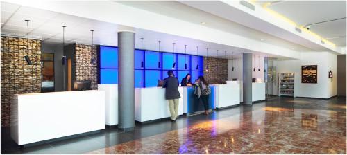 Ο χώρος του λόμπι ή της ρεσεψιόν στο AQUA Hotel Onabrava & Spa 4*Sup