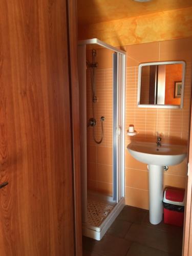 Koupelna v ubytování B&B Villa Carla