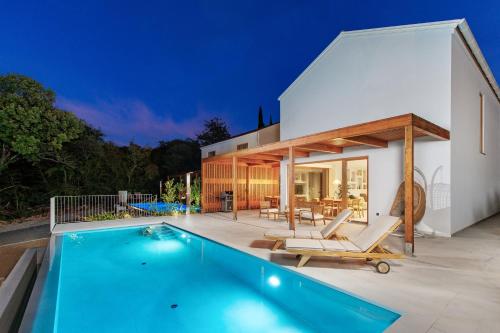 Villa 3 with Pool Soline, Krk, 280 m from beach, by 4Villas