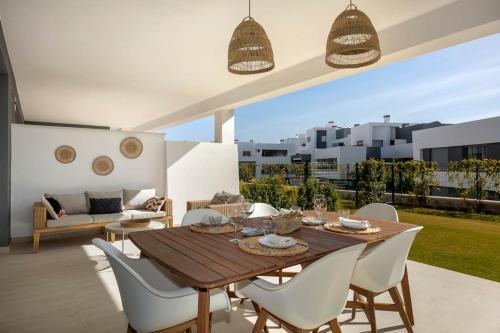 Modern apartment with private garden