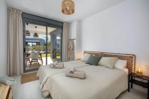 Modern apartment with private garden
