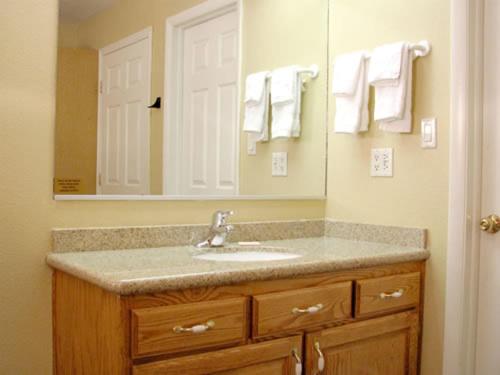 A bathroom at Coronada Inn & Suites