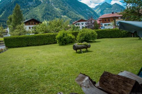 a field with a sheep in the middle of a yard at Haus Kristall in Bach