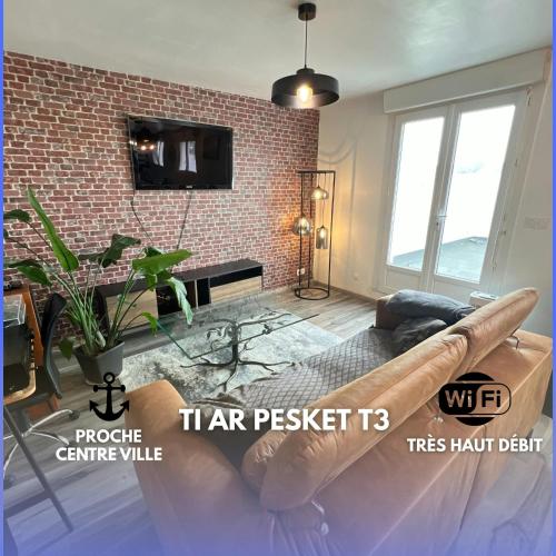 Ti Ar Pesket T3 Centre Ville Wifi
