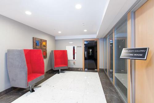 Χώρος καθιστικού στο Mia City Hotel