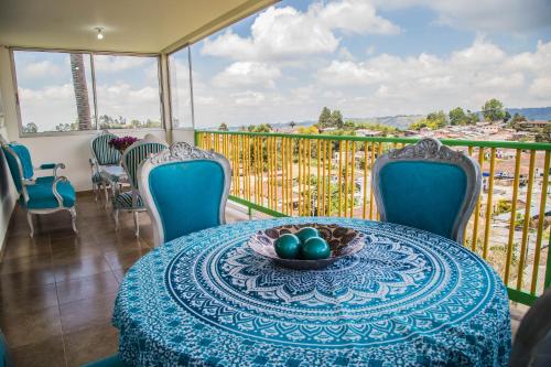 Ein Balkon oder eine Terrasse in der Unterkunft La Posada de la Plaza