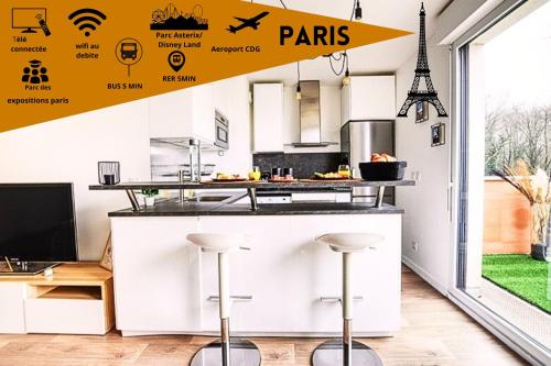 Le Cosy De l'Ourcq T2 40m2 20 min de Paris
