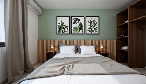Bientu Resort tesisinde bir odada yatak veya yataklar