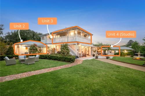 a house with three different parts of it at Spring Hill Holiday Units - Queenscliff in Queenscliff