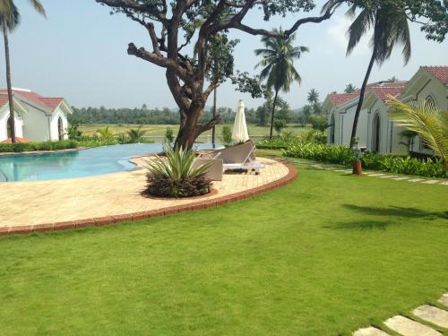 Bazén v ubytování Studio and One bedroom Apartment in Riviera Sapphire, Siolim nebo v jeho okolí