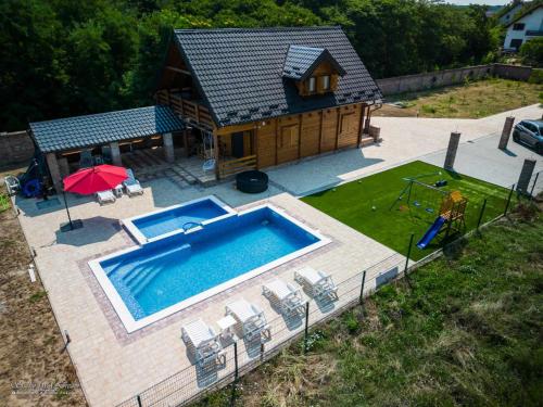 Danube View Villa with Pool, Jacuzzi & Family Yard by Destination GREEN Croatia