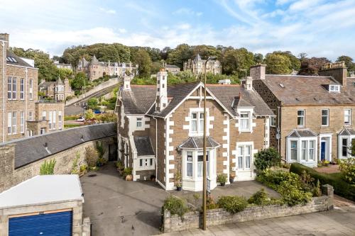 an aerial view of a house in a city at Ashley House in Dundee