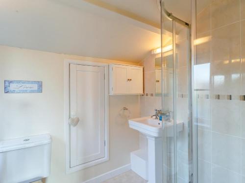 a bathroom with a toilet and a sink and a shower at 2 Bed in Holt oc-ncc11 in Holt