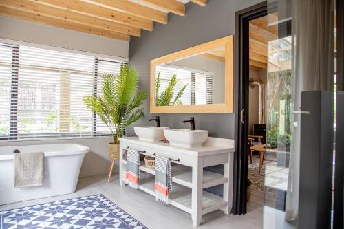 Et badeværelse på Tranquility Lodge