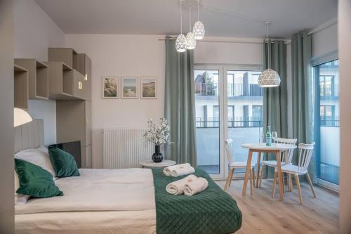 Pistachio Studio With Balcony Centrum Pomorska