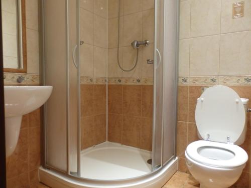 Koupelna v ubytování Hotel Zlatý Kříž