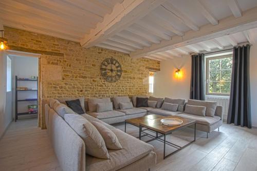 Zona d'estar a GÎTE de la Bertinière