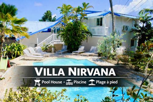 Villa Nirvana vue Mer piscine plage de Petit Havre a 200 metre