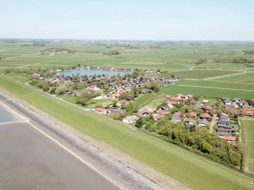 an aerial view of a village next to a road at Holiday Home by Interhome in Großwürden