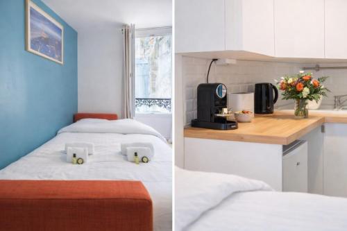 Parisian Charm Studio - Ideal Stay for 3 Guests