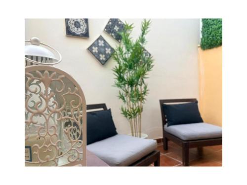 Studio con gran terraza y garaje en Málaga centro