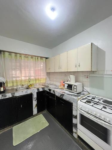 Kuchyň nebo kuchyňský kout v ubytování Lyon's Place