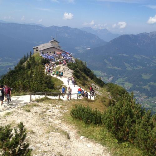 a group of people standing on top of a mountain at Haus Thomas in Werfenweng