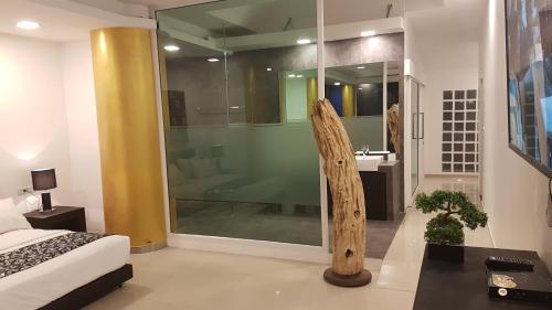 A bathroom at East Suites