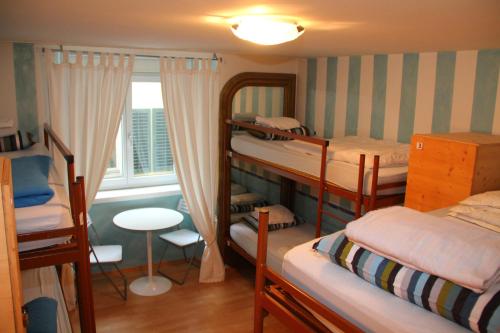 Двухъярусная кровать или двухъярусные кровати в номере Oldtown Hostel Otter