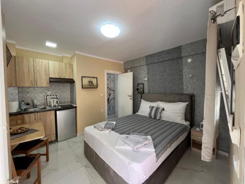 Kuchyňa alebo kuchynka v ubytovaní Corner Studios