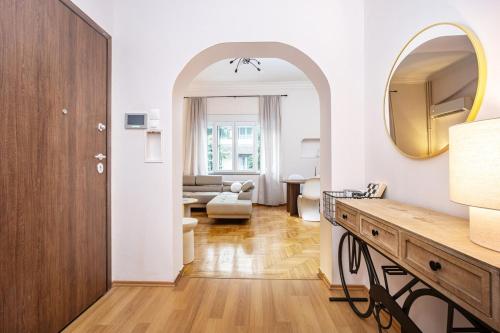 Elegant City Retreat with Two Balconies
