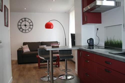 Dapur atau dapur kecil di Gîte Pays D'Auge Lisieux Centre