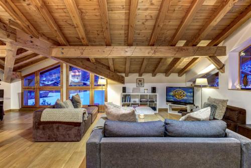 Chosalets - Chalet 200m2 Cheminee Jacuzzi Sauna Vues