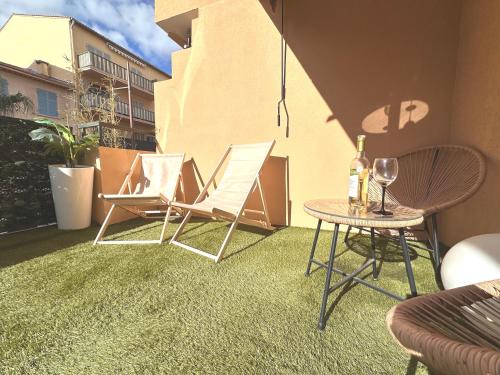 NOUVEAUTÉ-Charmant appartement LECACTUS avec terrasse au cœur de Ste-Maxime