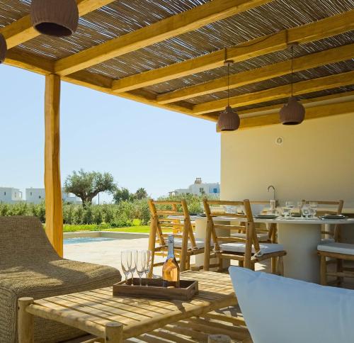 Nour, Modern High-Ceiling Retreat with Pool in Plaka Naxos