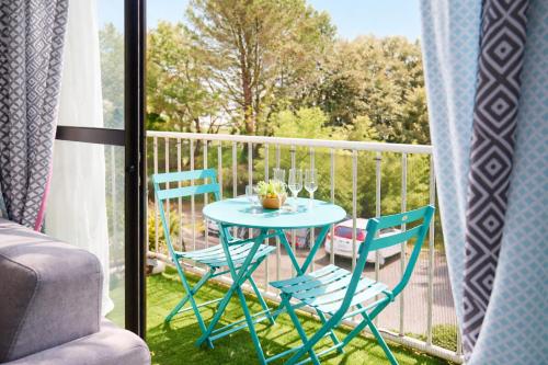 Studio au calme avec balcon Port Olona les Sables 4 personnes