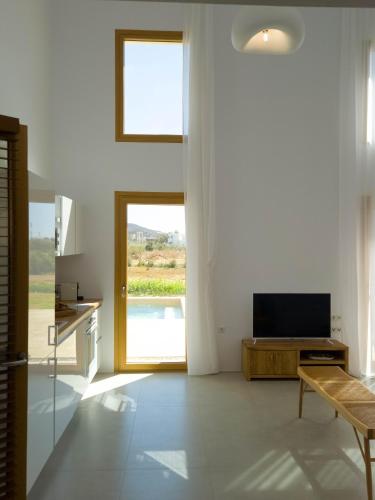 Nour, Modern High-Ceiling Retreat with Pool in Plaka Naxos