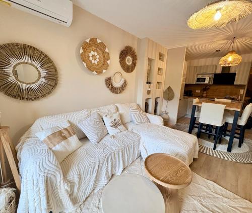Plage à 100m magnifique T2 avec jardin privé