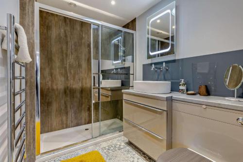 a bathroom with a shower and a sink at 1 Bed in Trimingham oc-h29803 in Trimingham