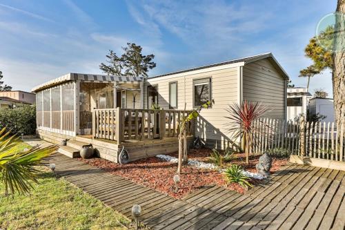 Mobil-home dans parc résidentiel