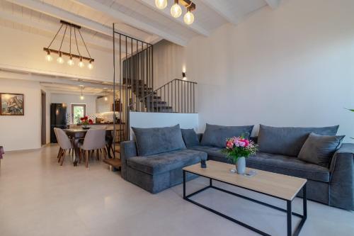 Et opholdsområde på Villa Iliahtida