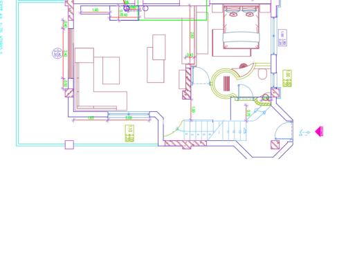 a floor plan of a house with wiring at Oniro Luxury Villas in Toroni