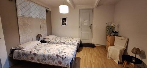 Krevet ili kreveti u jedinici u objektu Gîte Mas de la Restanque